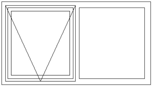BM126 Awning Windows | Single Top Opener with Fixed Pane Technical Drawing