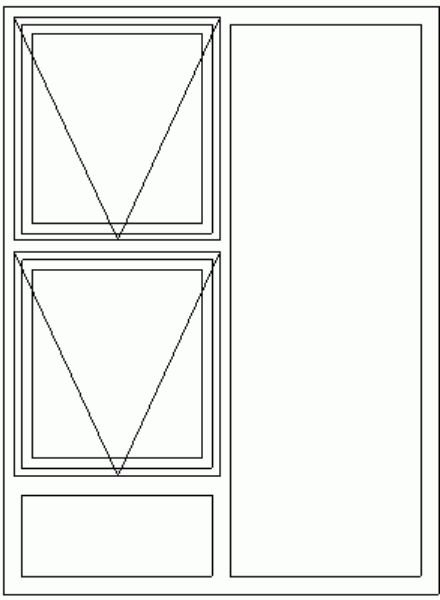 BM1215 - Two Top Openers with Fixed Pane and Fixed Sublight Technical Drawing