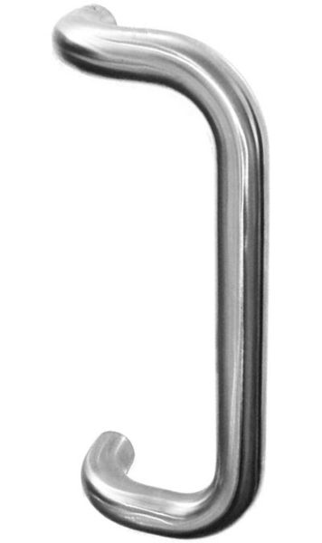 Pair of Back To Back Stainless Steel Cranked D Pull Handles Front Image
