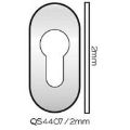Oval Euro Escutcheon | Product Image Of Oval Escutcheon | Doors Direct 