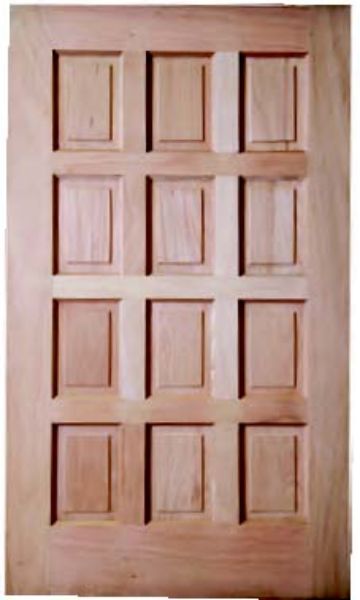 Picture of the hardwood 6 Panel Pivot Door, measuring 1200mm x 54mm x 2032mm 