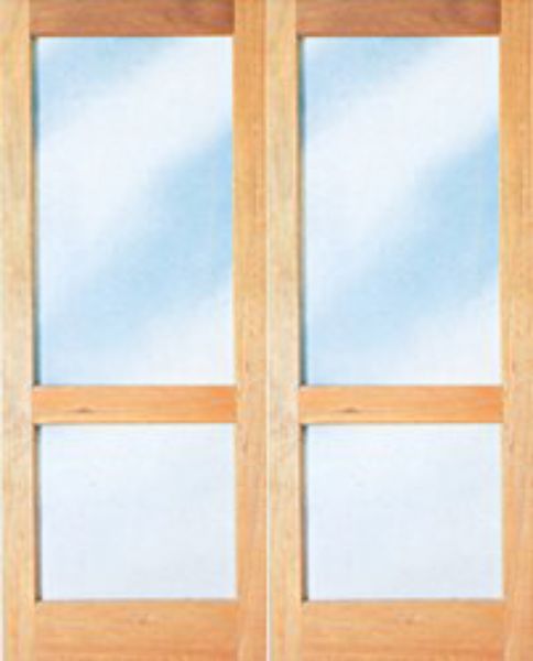 Picture of the Pair Full Pane Patio Doors 1613 mm x 2032 mm (With Rail)
