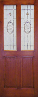 Crystal Rose Solid Meranti 813 mm x 2032 mm External Door | Doors Direct