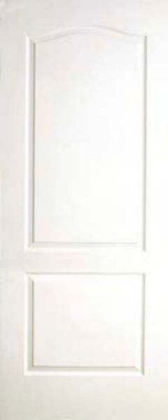 Picture of the Cape Dutch Deep Moulded 813 mm x 2032 mm Interior Door with light shining from the right hand side