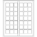 Line drawing of the Strongwood Sliding Door (Right Hand Fixed) 1800 mm x 2115 mm showing its layout