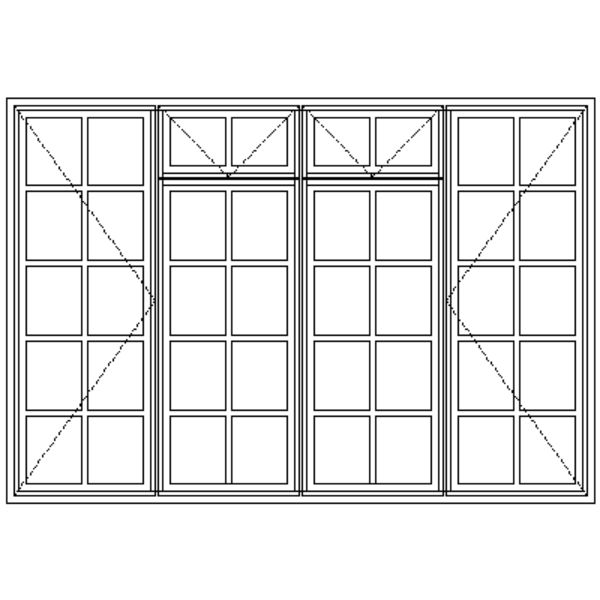 Picture of WD522F Small Pane 2100W X 1460H