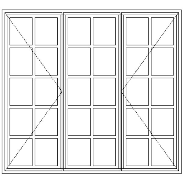 Picture of WD54 Small Pane 1580W X 1460H