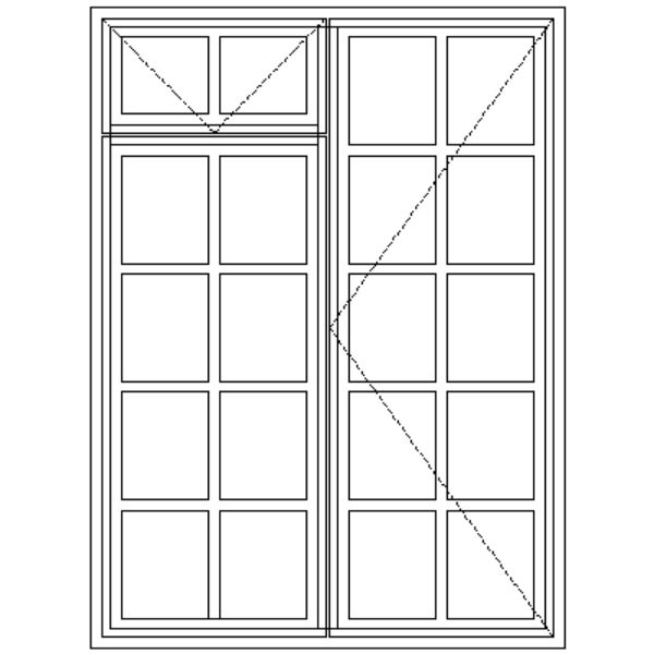 Picture of BD52F Small Pane 1103W x 1490H