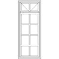 Picture of BD55F Small Pane 574W X 1490H