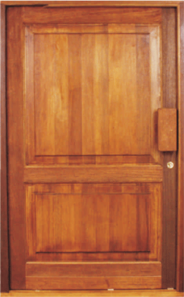 Picture of 2 Panel Pivot Door Pre-Hung in frame 1200 X 2032