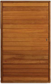 Picture of Semi Solid Horizontal Slatted Pivot Door Pre-Hung in Frame 1200 X 2032