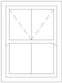 Picture of 900W X 1200H Victorian Mock Sash Window