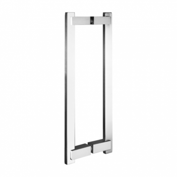 600mm Back to Back Oblong Section Stainless Steel Handles Side Image