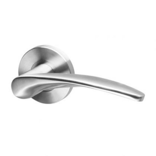 Product Photo | Pair of Solid MOLO Lever Handles in a Satin Finish
