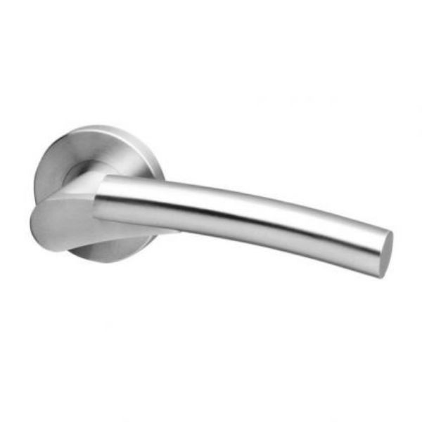 Product Image | CHAMA Solid lever handles | Door Handles | Satin Fish