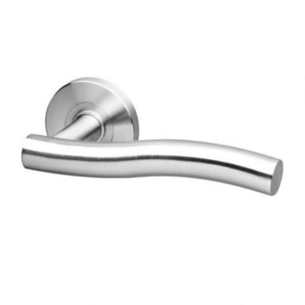 Image of a Namsos 19mm lever handles | Satin Finish | Doors and Handles