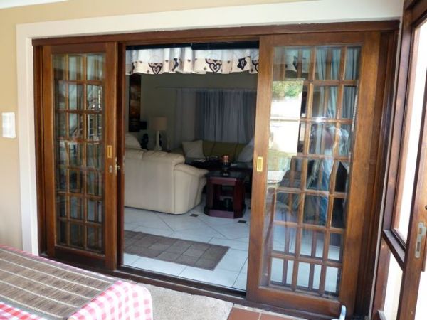 Picture of 3000mm Wide Strongwood Security Slider + Full Pane Ghost 4 Door