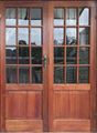 Picture of Pair of Small Pane top solid bottom doors 1613 x 2032