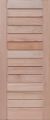 Picture of the Horizontal Slatted Meranti 813 mm x 2032 mm Exterior Door shown unstained