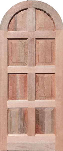 Eight Panel Arched Door | unvarnished Meranti Wooden Doors Photo | Shop Online with Doors Direct 