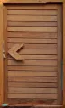 Picture of Hardwood Horizontal Slatted Pivot Door Pre-Hung 1200 X 2032