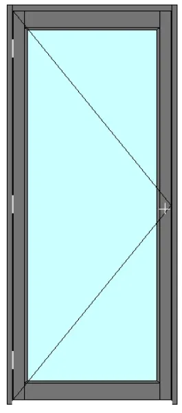 Picture of Aluminium Full Glass Door 900 X 2100