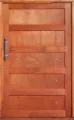 Picture of Cherry Studded 5 Panel Pivot Door Pre Hung 1200W X 2032