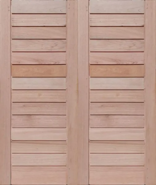 Picture of Pair of Horizontal Slatted Doors 1613W x 2032H
