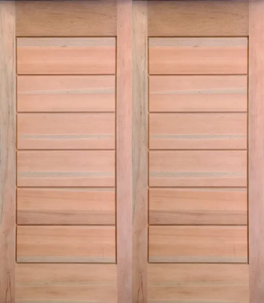 Picture of Pair Horizontal Wide Slatted Doors 1613 X 2032